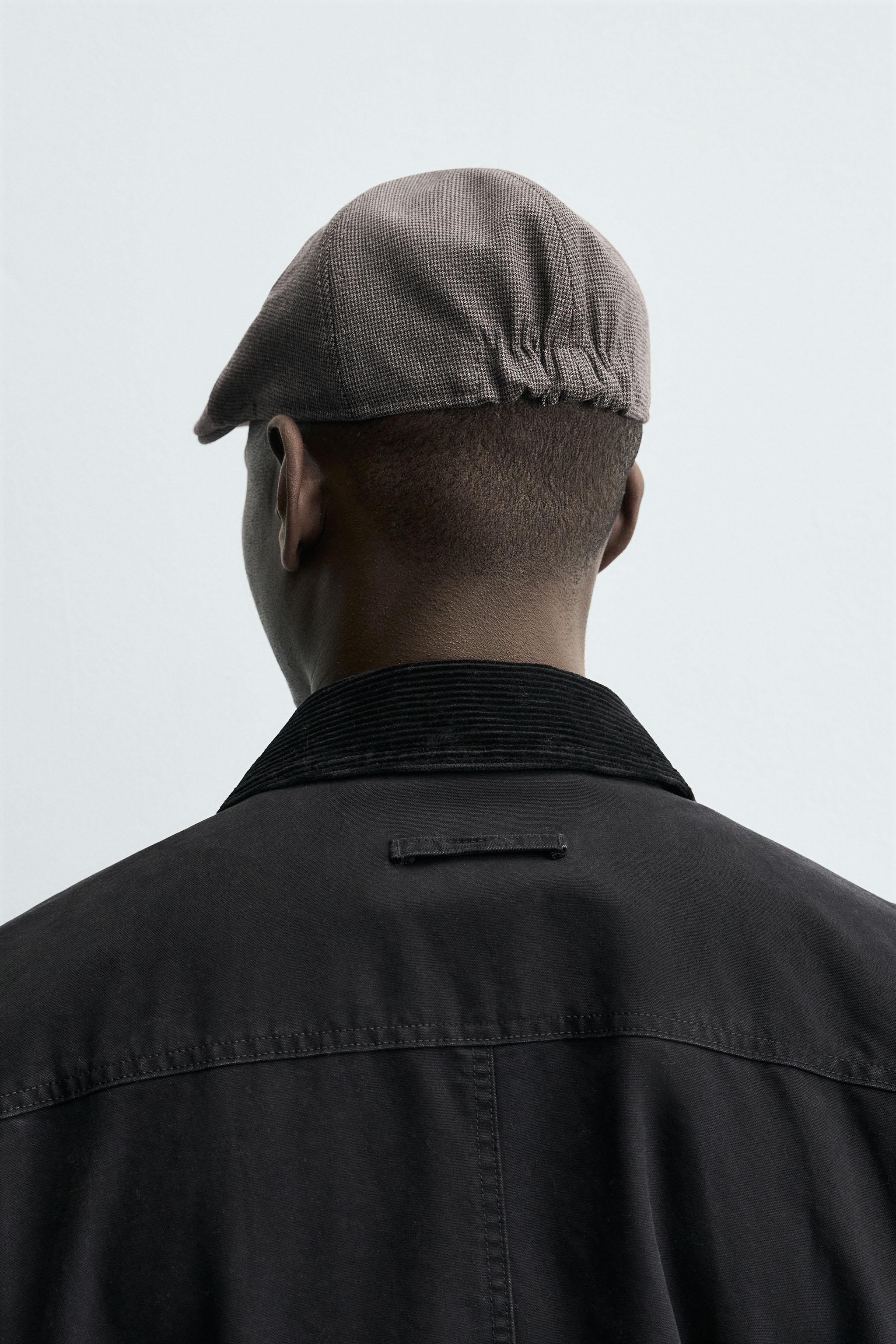 BÉRET EN FLANELLE PIED-DE-POULE